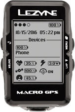 Lezyne Macro GPS Bike Computer - GPS, Wireless, Black