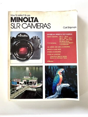 Minolta SLR Cameras How To Manual By Carl Shipman ~ 1980 - Image 1 of 4