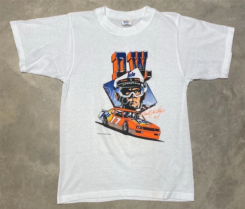 Vintage NOS 1987 Darrell Waltrip Nascar Winston Cup Tide Racing Tee - Small Cover