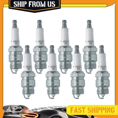 NGK Spark Plug 8x For Ford Custom 1957-1972 Ford Country Sedan 1955-1974 - Image 1 of 4