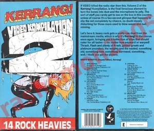 VHS KERRANG! VIDEO KOMPILATION 2 14 ROCK HEAVIES (1987) Iron Maiden Waysted PAL - Picture 1 of 1