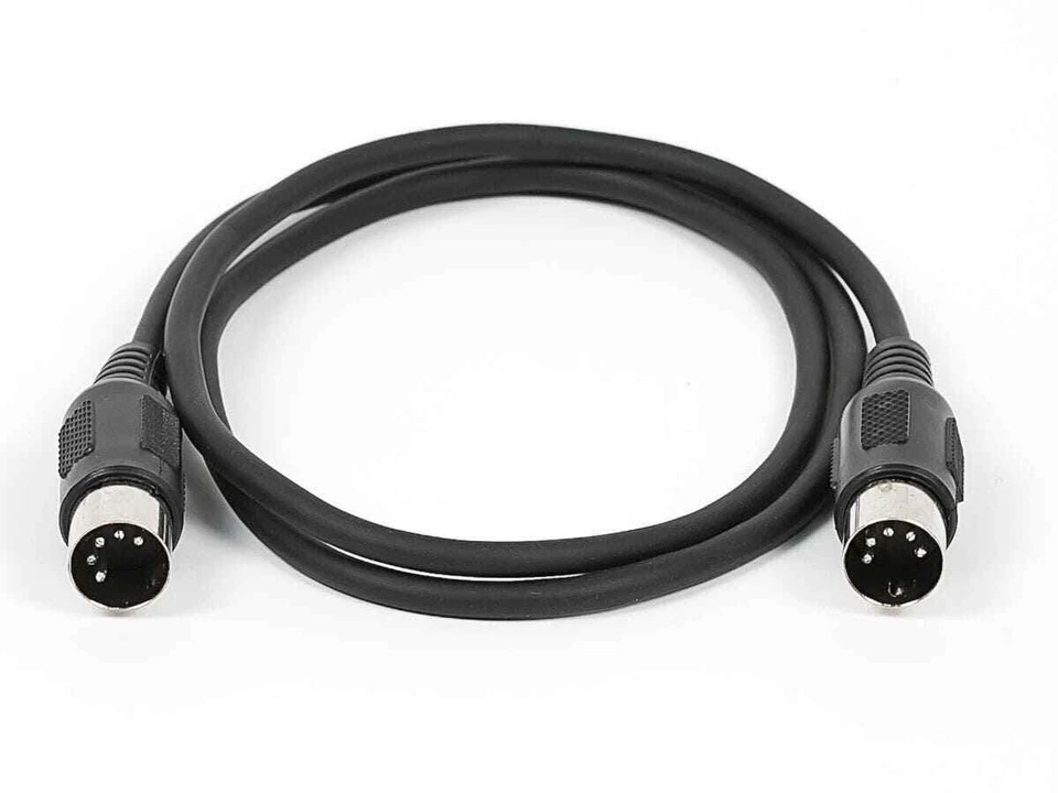 Cable MIDI de 20 pies con enchufes DIN compatibles con RoHS de 5 pines - negro 8535 Foto 1 de 1