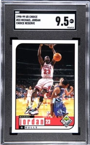 MICHAEL JORDAN 1998-99 UD CHOICE #23 RESERVE PARALLEL SP BULLS SGC 9.5 SSP ๐ - Picture 1 of 2