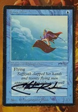 Mtg Arabian Nights Flying Men signed by Christopher Rush