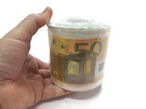 50 Euro bedruckte Rolle Seiden Toilettenpapier - Bild 1 von 10