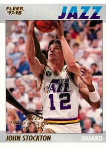 ✺New✺ 1997 UTAH JAZZ NBA Card JOHN STOCKTON Fleer Decade Of Excellence