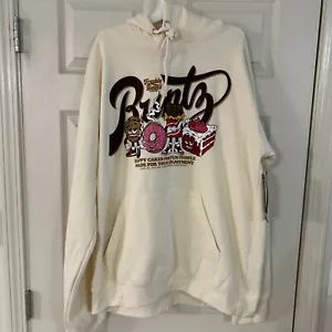 Runtz Worldwide Hoodie ‘Baked With Friends’ SZ XXL Tan 420 Smoke Wear Sweatshirt - Picture 1 of 4