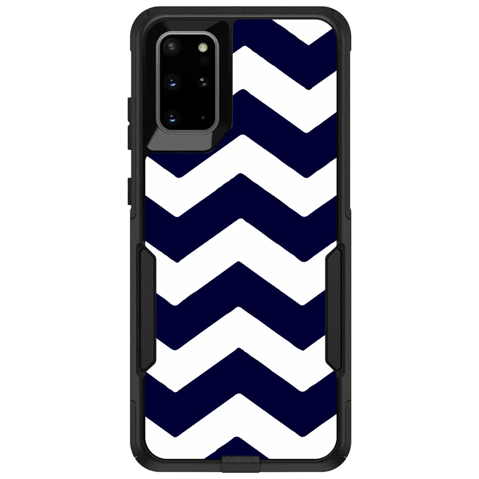 OtterBox Commuter for Galaxy S (Choose Model) Navy Blue White Chevron Stripe - Image 1 of 1