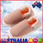 Unisex Warm Plush Slipper Solid USB Heated Slippers Home Cotton Shoes for Winter