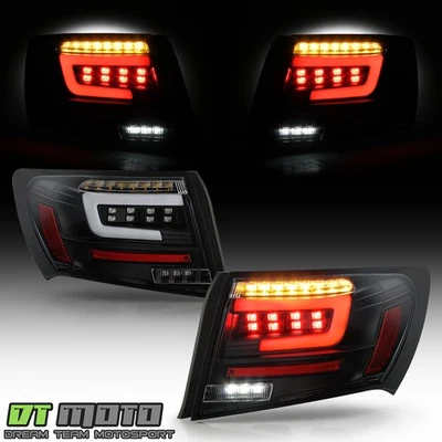 Luces traseras de tubo LED negras sedán Subaru Impreza/WRX 2008-2011 lámparas de freno Foto 1 de 4