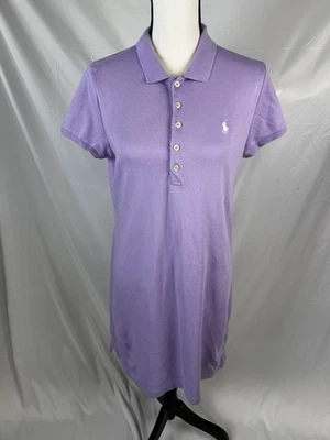 Vestido Polo Ralph Lauren Púrpura Lavanda Talla Grande 100% Algodón Foto 1 de 4