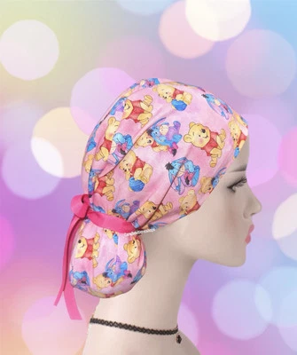 Winnie The Pooh Ponytail Scrub Cap, Winnie The Pooh Scrub Cap - Image 1 of 2
