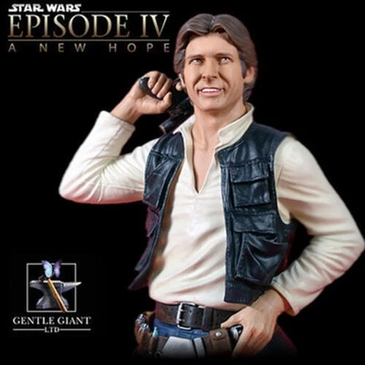 GENTLE GIANT STAR WARS A NEW HOPE HAN SOLO CAPTAIN 1/6 BUST NEW PROMO *US* - Image 1 of 3