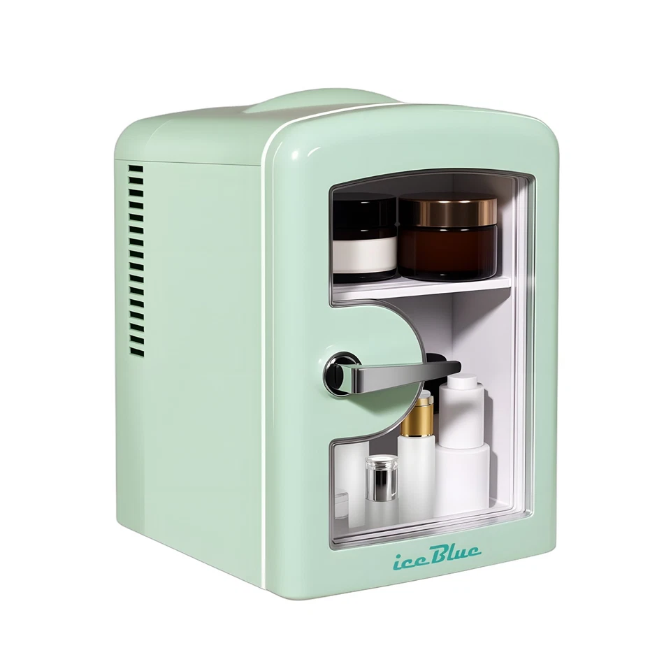 Frigorífico 4L con Ventana Transparente, Mini Nevera para Cosméticos y Bebidas Foto 1 de 4