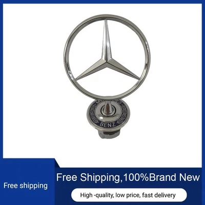 FOR MERCEDES BENZ FRONT HOOD STAR EMBLEM W203 W208 W210 W211 W220 C E S LOGO Foto 1 de 4