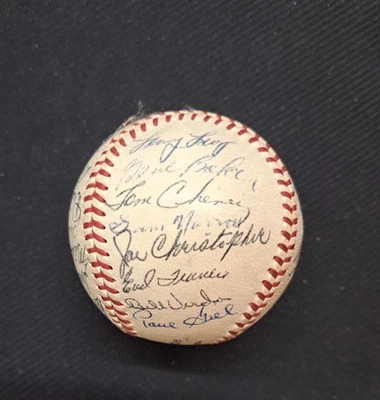 Pittsburgh Pirates Signed Baseball Auto 1960 World Series Mazeroski Burgess JSA - Image 1 of 4