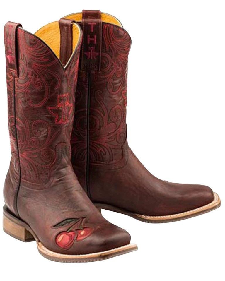 Tin Haul Women's Monster Cherry Western Boot Broad Square Toe - 14-021-00701 Re - Изображение 1 из 2
