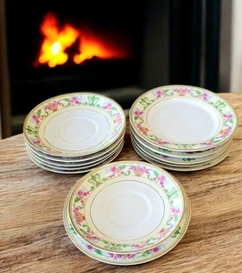 DISCONTINUED: (6) Czechoslovakia 14567 Teacup Saucers & (7) Bread Plates - Picture 1 of 2