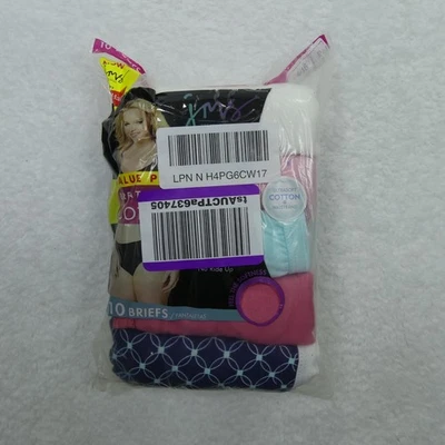 Ropa interior Just My Size By Hanes para mujer 9 calzoncillos mezcla de algodón 10 pares Foto 1 de 4
