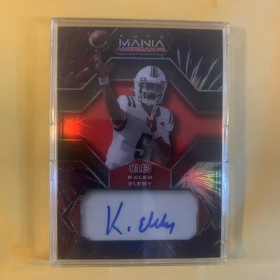 2022 WILD CARD KALEB ELEBY #8/10 AUTO MANIA AMA-H59 Western Michigan Broncos - Image 1 of 3