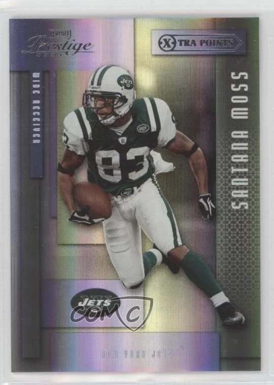 2004 Playoff Prestige Xtra Points Purple /75 Santana Moss #101 - Image 1 of 2