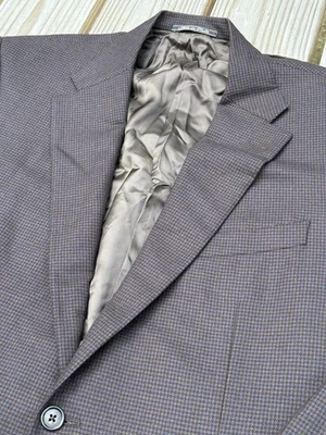 CORNELIANI Sportcoat Men 42 Houndstooth Italy Virgin Wool Luxury Classic - Imagem 1 de 4