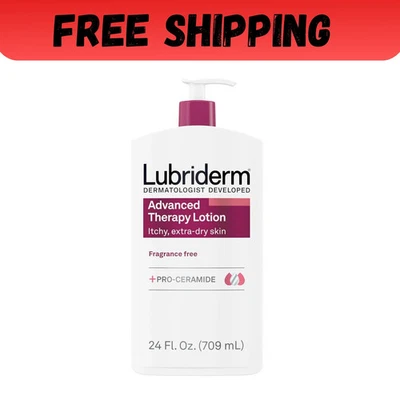 Loción sin fragancia Lubriderm Advanced Therapy vitamina E 24 fl oz Foto 1 de 4