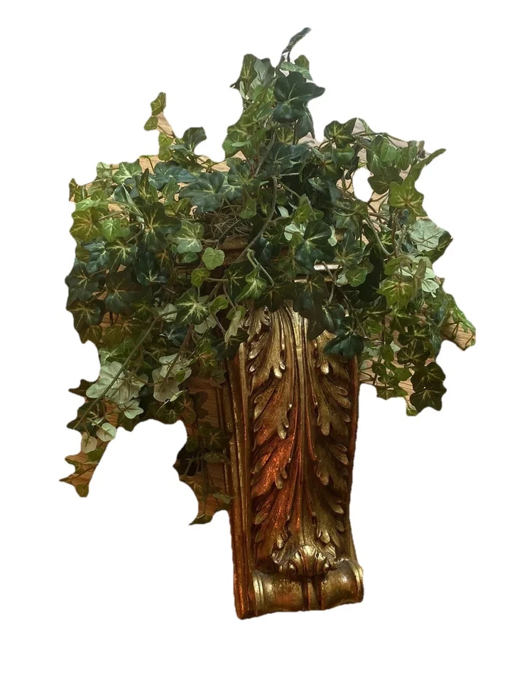 Estante Hoja de Acanto Pared Corbett Aplique Soporte Decoración Hogar Acabado Bronce Hiedra Foto 1 de 4