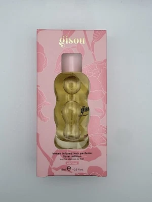 Gisou Honey Infused Hair Perfume Wild Rose 15ml Castor Seed Argan Oils New Boxed