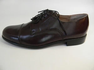 New Mens Bostonian Classics First Flex Burgundy Leather Upper Shoes Size 10W - Picture 1 of 10