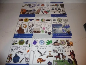 BOY SCOUTS OF AMERICA MERIT BADGE SERIES - LOT OF 9 - FREE SHIPPING - Picture 1 of 20