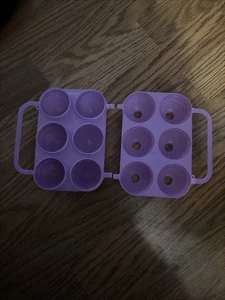 JELL-O Jigglers Plastic Egg Mold Purple Spring Easter Mold Jello Separated - Picture 1 of 2