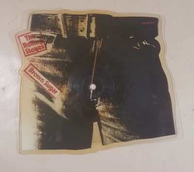 The Rolling Stones Brown Sugar / Bitch 7" 45 Picture Disc UK 1984 Keith Richards - Image 1 of 3