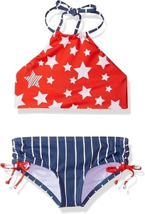 Billabong Girls' Seein' Stars High Neck Swim Set L109922 Size 8 - Picture 1 of 3