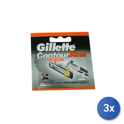3x Hojas de Repuesto Gillette Contour 5 Piezas Plus Foto 1 de 3