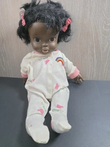 Vintage 1969 Shindana Baby Doll 16" Black African American Div of Boot Strap Inc - Picture 1 of 4