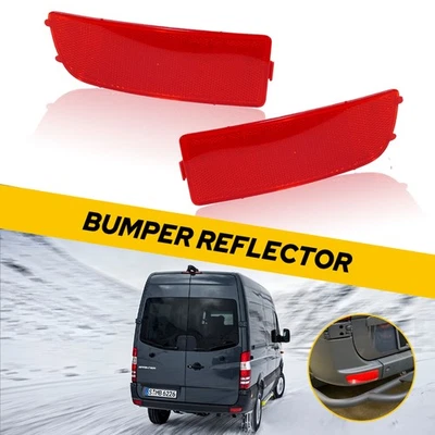 Red Rear Bumper Reflector Light Case For Mercedes Benz Sprinter 3500 2010-18 US - Image 1 of 4