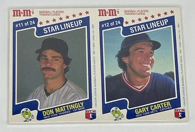 1987 M&M’s Star Lineup Sealed 24-Card Baseball Set-Don Mattingly-Gary Carter-k - Image 1 of 2