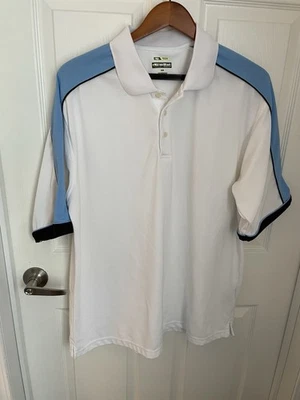 Polo Bolle Tech, Hombre X-Large, Blanco/Azul Manga Corta Cuello Ropa Activa Foto 1 de 3