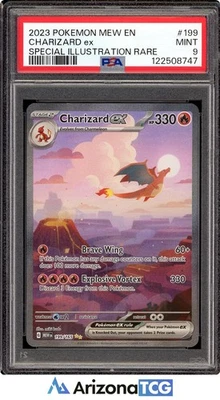 2023 Pokemon EN-Mew 151 Charizard EX 199/165 Special Illustration Rare PSA 9 - Image 1 of 3