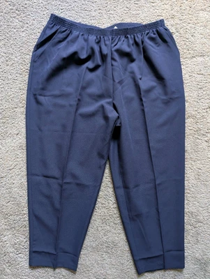 Pantalones de vestir Levi's Bend Over azul marino cintura elástica talla 26WP NUEVOS CON ETIQUETAS Foto 1 de 4