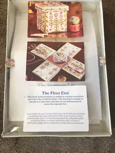 Cross Stitch Guild The Fleur Etui needlecraft box kit - Picture 1 of 5