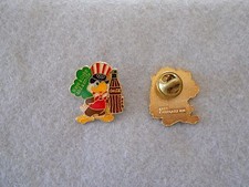Vintage 1984 L.A. Olympics Coca Cola Sam green 'have a coke and a smile' pin