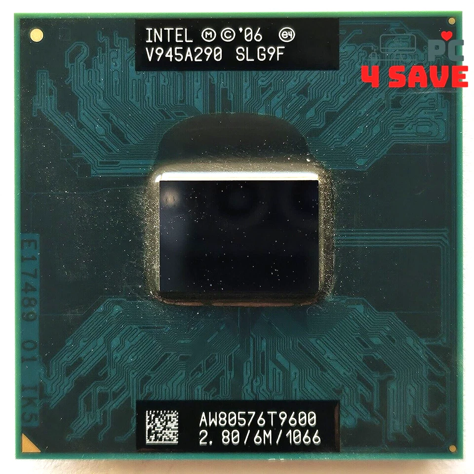 Intel Core 2 Duo Mobile T9600 2.80GHz 6MB P Laptop CPU Processor SLG8N SLG9F 35W - Image 1 of 1