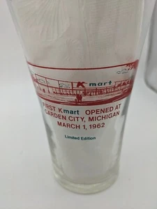 Vintage K-Mart Glass 20 Years Of Savings March 1, 1962 Garden City MI Limited Ed - Picture 1 of 4