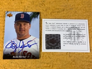 T8-14 ROGER CLEMENS - BOSTON RED SOX - HANDSIGNIERT - 1994 UPPER DECK - COA - Bild 1 von 10