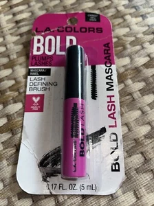 L.A. Colors Bold Very Black Mascara Lash Defining Brush plumps Lashes - Picture 1 of 2