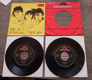 THE WHO Happy Jack 2X 7" " 1966 Greek 7" Pic Sleeve Townshend, Daltrey VERY RARE - Picture 1 of 14