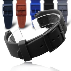 Hommes Silicone Caoutchouc Bracelet Montre Femme Plongée Bande Imperméable Quick - Foto 1 di 15