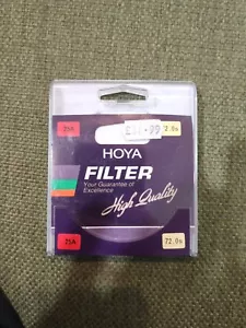 Hoya 72mm Red R (25A) Lens Filter Japan for b&w contrast black & white - Picture 1 of 4